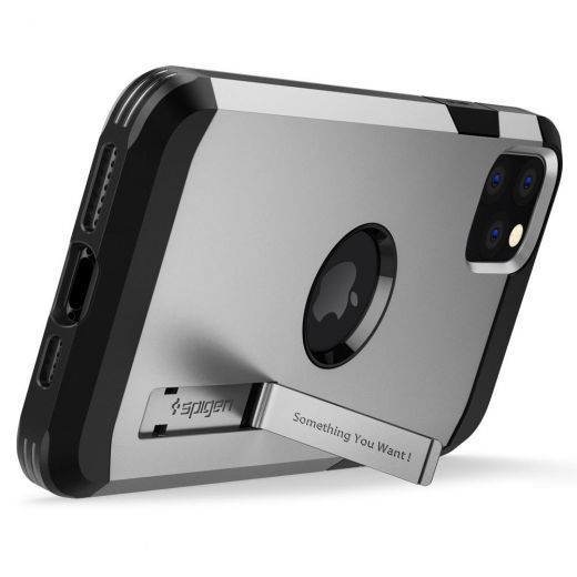 Чохол Spigen Tough Armor Satin Silver для iPhone 11 Pro