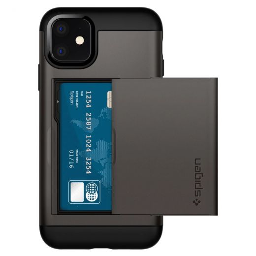 Чехол Spigen Slim Armor CS Gunmetal для iPhone 11