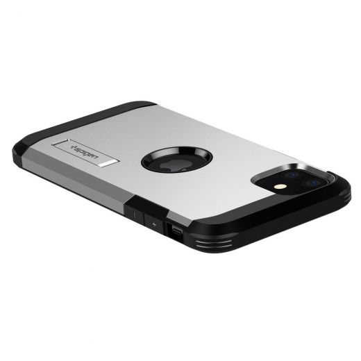 Чехол Spigen Tough Armor Satin Silver для iPhone 11