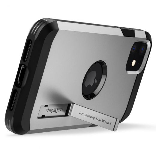 Чехол Spigen Tough Armor Satin Silver для iPhone 11