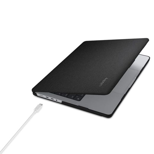 Чохол-накладка Spigen Urban Fit Black для Macbook Pro 14"  M1 | M2 | M3 | M4 (2021 | 2022 | 2023 | 2024) (ACS04213)