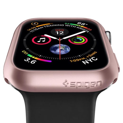 Чехол Spigen Thin Fit Rose Gold для Apple Watch 44mm Series SE / 6 / 5 / 4 (062CS24476)