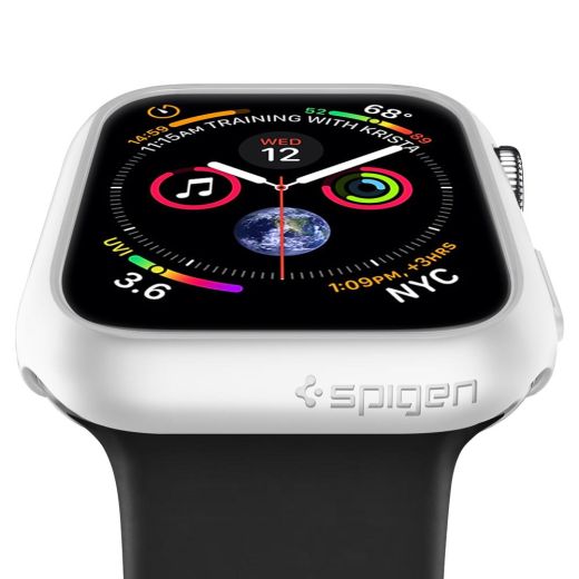 Чехол Spigen Thin Fit White для Apple Watch 44mm Series SE / 6 / 5 / 4 (062CS24475)