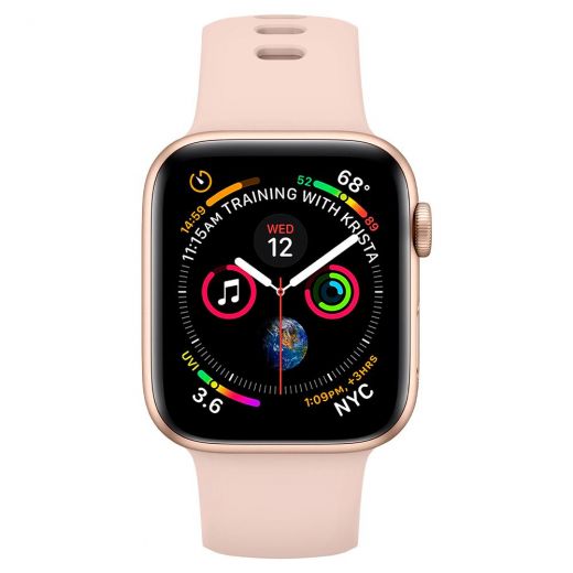 Ремешок Spigen Silicone Fit Rose Gold для Apple Watch 45mm | 44mm | 42mm (062MP25401)