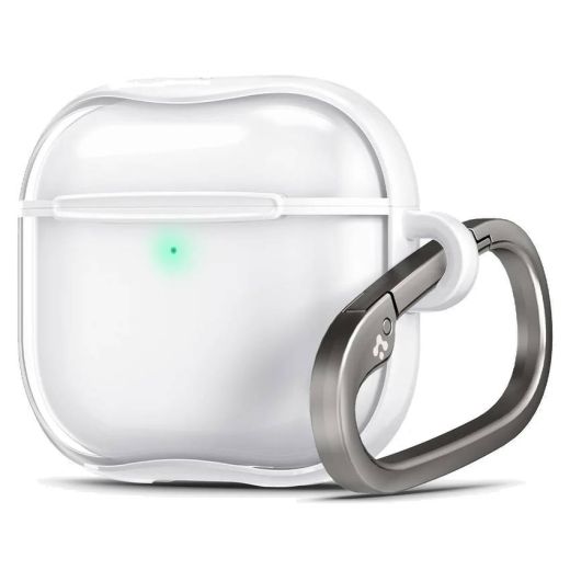 Прозрачный чехол Spigen Ultra Hybrid Jet White для AirPods 4 (2024) (ACS08643)