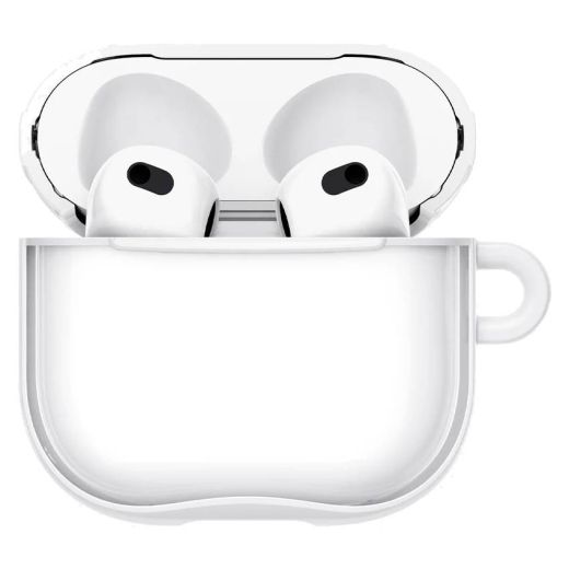 Прозрачный чехол Spigen Ultra Hybrid Jet White для AirPods 4 (2024) (ACS08643)