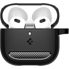 Противоударный чехол Spigen Rugged Armor Matte Black для AirPods 4 (2024) (ACS08642)