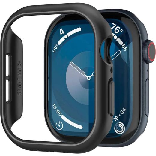 Чехол Spigen Thin Fit Black для Apple Watch Series 10 (2024) 42мм (ACS08588)