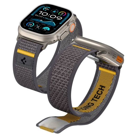 Ремешок Spigen Athlex Air Active Gray для Apple Watch 49мм | 46мм | 45мм | 44мм (AMP09034)