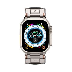 Ремінець Spigen DuraPro Armor PU Black для Apple Watch 49мм (AMP07591)