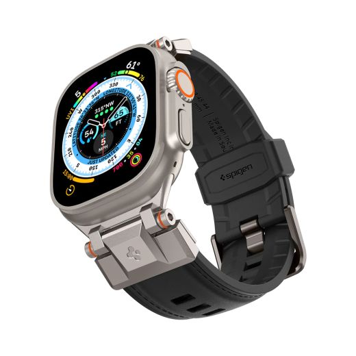 Ремінець Spigen DuraPro Armor PU Black для Apple Watch 49мм (AMP07591)