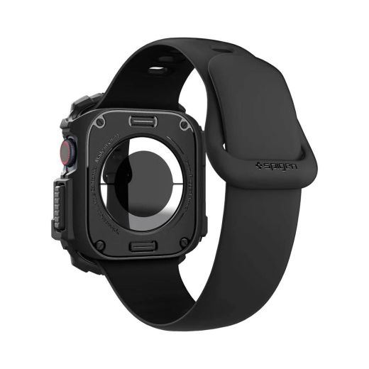 Противоударный чехол Spigen Rugged Armor Matte Black для Apple Watch Series 10 (2024) 42мм (ACS08585)