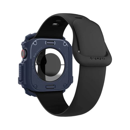 Противоударный чехол Spigen Rugged Armor Navy Blue для Apple Watch Series 10 (2024) 42мм
