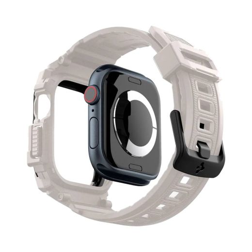 Противоударный чехол с ремешком Spigen Rugged Armor Pro Dune Beige для Apple Watch Series 10 (2024) 46мм (ACS08607)