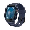 Противоударный чехол с ремешком Spigen Rugged Armor Pro Navy Blue для Apple Watch Series 10 (2024) 46мм (ACS08606)