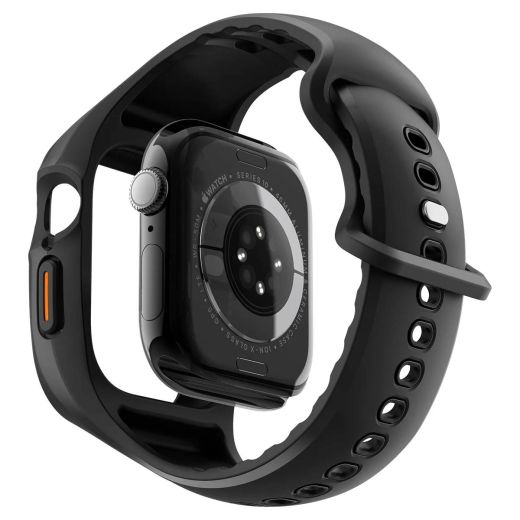 Чехол-ремешок Spigen Liquid Air Pro Matte Black для Apple Watch 10 46мм (ACS09317)