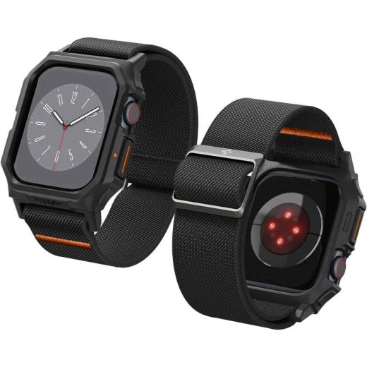 Чохол з ремінцем Spigen Lite Fit Pro Matte Black для Apple Watch Series 10 (2024) 46мм (ACS08609)