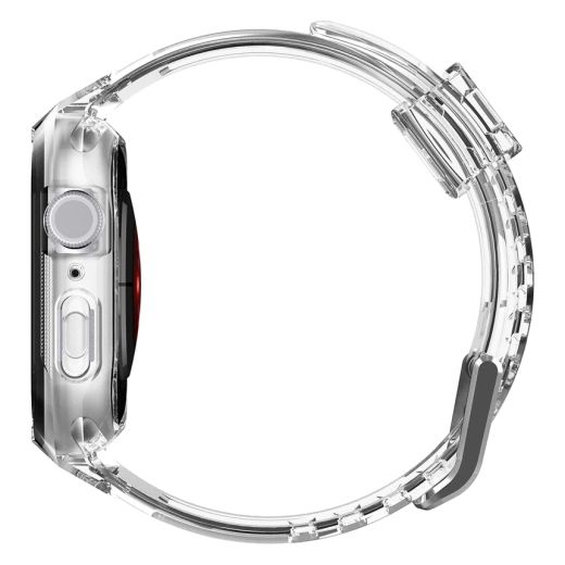 Прозорий ремінець з чохлом Spigen Liquid Crystal Pro Crystal Clear для Apple Watch 9 | 8 | 7 (45 | 44 мм) (ACS02006)