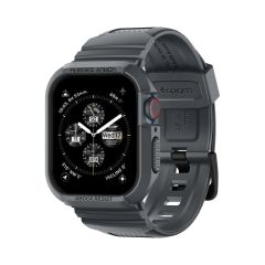 Чехол-ремешок Spigen Rugged Armor Pro Dark Gray для Apple Watch 45мм | 44мм Series 9 | 8 | 7 (ACS07387)