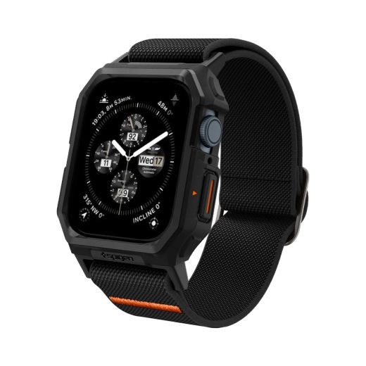 Чехол-ремешок Spigen Lite Fit Pro Matte Black для Apple Watch 45 мм (ACS07103)