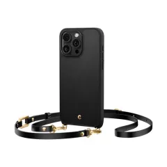 Чохол з ремінцем Spigen Cyrill Classic Charm Black для iPhone 15 Pro (ACS06773)