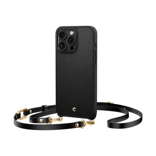 Чохол з ремінцем Spigen Cyrill Classic Charm Black для iPhone 15 Pro (ACS06773)