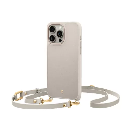 Чехол с ремешком Spigen Cyrill Classic Charm Cream для iPhone 15 Pro Max (ACS06637)