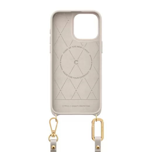 Чехол с ремешком Spigen Cyrill Classic Charm Cream для iPhone 15 Pro (ACS06774)