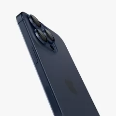 Захисне скло для камери Spigen Optik Pro Lens Protector Blue Titanium (2 шт.) для iPhone 15 Pro | iPhone 15 Pro Max | iPhone 16 Pro | 16 Pro Max (AGL07164)