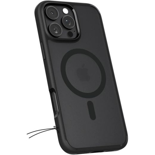 Прозорий чохол Spigen Ultra Hybrid MagSafe Frost Black для iPhone 16 Pro Max (ACS08003)