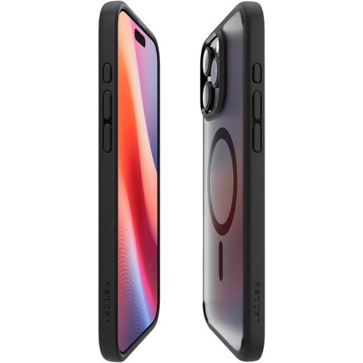 Прозорий чохол Spigen Ultra Hybrid MagSafe Frost Black для iPhone 16 Pro Max (ACS08003)