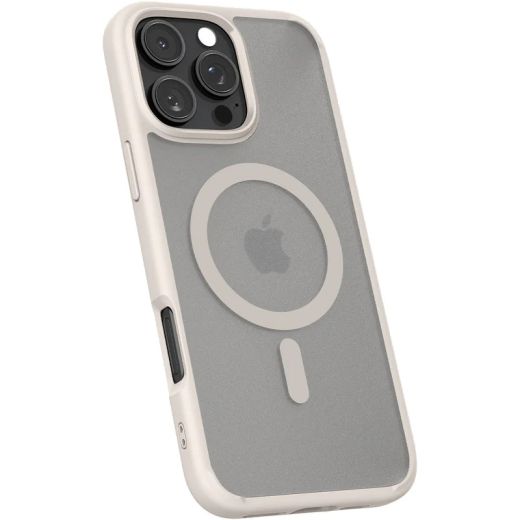 Прозорий чохол Spigen Ultra Hybrid MagSafe Frost Natural Titanium для iPhone 16 Pro (ACS08138)