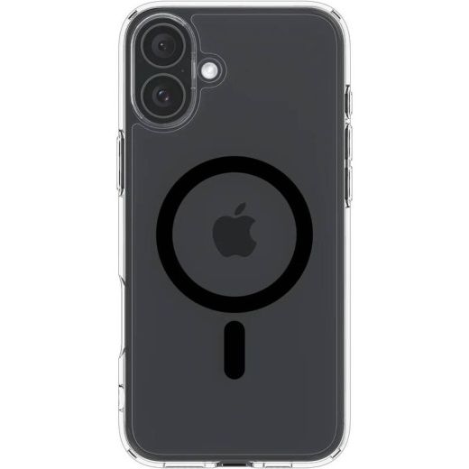 Прозорий чохол Spigen Ultra Hybrid MagSafe Black для iPhone 16 Plus (ACS08076)