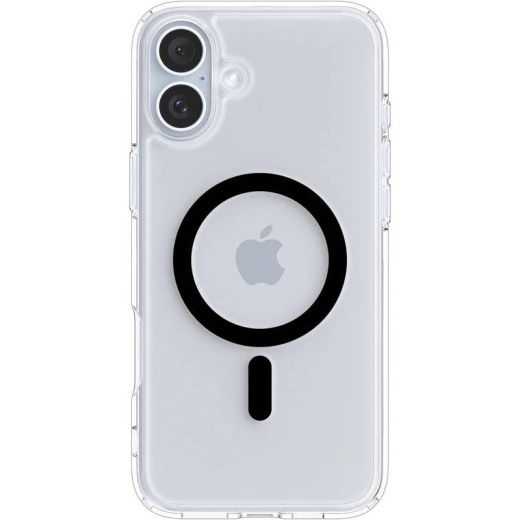 Прозорий чохол Spigen Ultra Hybrid MagSafe Black для iPhone 16 Plus (ACS08076)