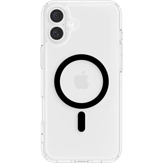 Прозрачный чехол Spigen Ultra Hybrid MagSafe Black для iPhone 16 (ACS08206)