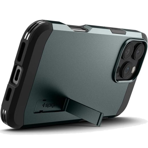 Протиударний чохол Spigen Tough Armor AI MagSafe Abyss Green для iPhone 16 Pro (ACS08148)