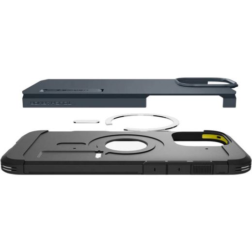 Чохол Spigen Tough Armor T AI (MagFit + Camera Control) Metal Slate для iPhone 16 Pro Max (ACS08504)