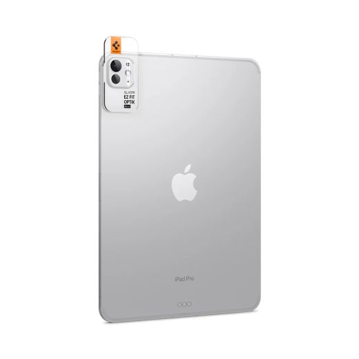 Захисне скло для камери Spigen Optik Pro EZ Fit Silver для iPad Pro 13” M4 (2024) | iPad Pro 11” M4 (2024) (AGL07796)