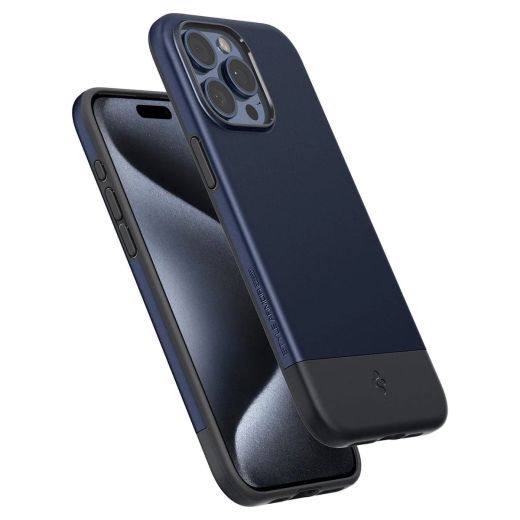 Чохол Spigen Style Armor (MagFit) Midnight Indigo для iPhone 15 Pro (ACS06747)