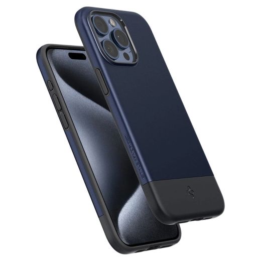 Чехол Spigen Style Armor (MagFit) Midnight Indigo для iPhone 15 Pro (ACS06747)