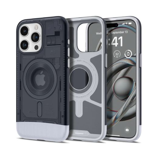 Чехол Spigen Classic C1 (MagFit) Graphite для iPhone 15 Pro (ACS06742)