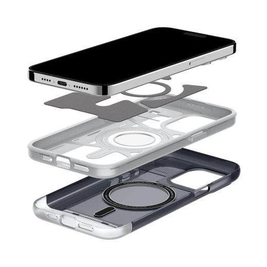 Чохол Spigen Classic C1 (MagFit) Graphite для iPhone 15 Pro (ACS06742)