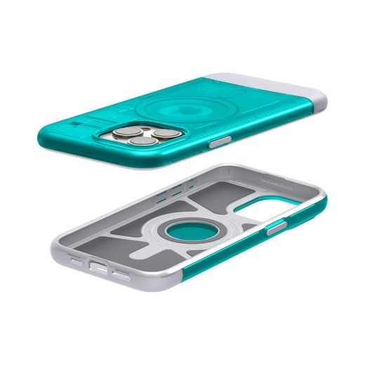 Чохол з гаманцем Spigen Classic C1 Bundle (MagFit) Bondi Blue для iPhone 15 Pro (SPBD240004)