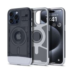 Чохол з гаманцем Spigen Classic C1 Bundle (MagFit) Graphite для iPhone 15 Pro (SPBD240002)