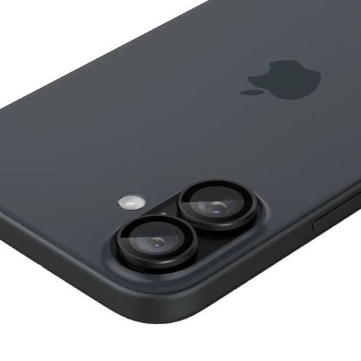 Захисне скло для камери Spigen Optik EZ Fit Black для iPhone 16 | 16 Plus (AGL07921)