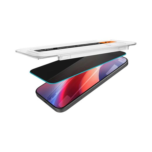 Захисне скло антишпигун Spigen Glass tR EZ Fit Privacy (2 шт.) для iPhone 16 Plus (AGL07920)
