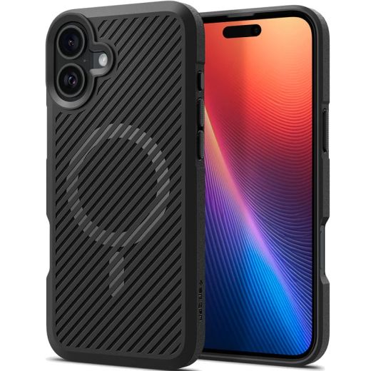 Чехол Spigen Core Armor with MagSafe Matte Black для iPhone 16 (ACS08221)