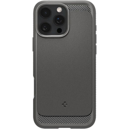 Чехол Spigen Rugged Armor MagSafe Gray для iPhone 16 Pro (ACS08116)