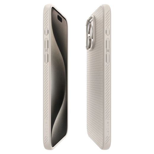 Чохол Spigen Liquid Air Natural Titanium для iPhone 15 Pro Max (ACS07212)