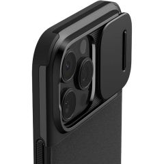 Чехол с защитой камеры Spigen Optik Armor MagSafe Black для iPhone 16 Pro Max (ACS08015)